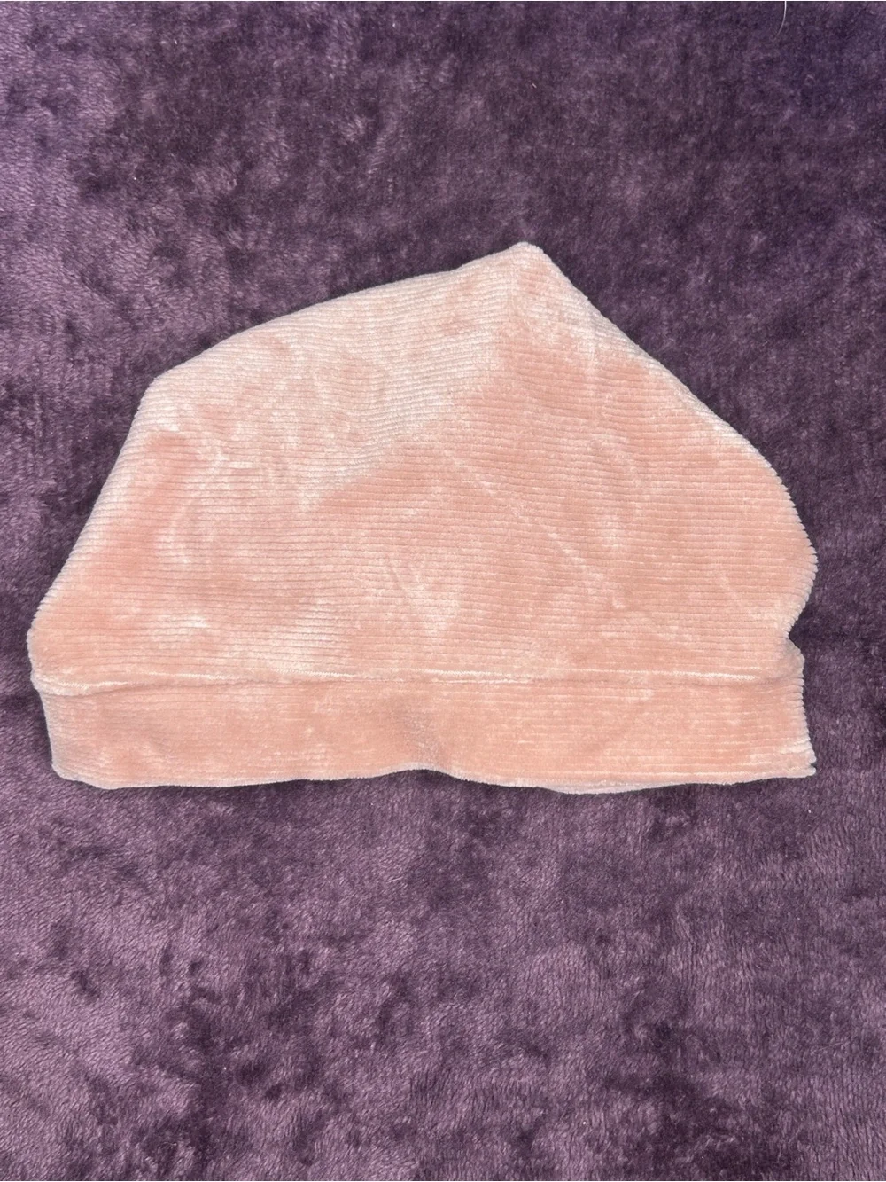 Velvet Knot Turban Hat in Dusty Rose